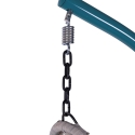 Silla mecedora de acero con cojín acolchado Nirel Descueto
