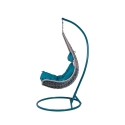 Silla mecedora de acero con cojín acolchado Nirel Oferta