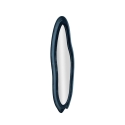 Espejo de pared con marco en terciopelo azul 160x40x4 cm Chanel Oferta