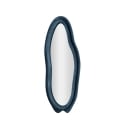 Espejo de pared con marco en terciopelo azul 160x40x4 cm Chanel Promoción