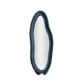 Espejo de pared con marco en terciopelo azul 160x40x4 cm Chanel Promoción