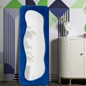 Espejo de pared con marco de terciopelo 160x60x4 cm Theodor Venta