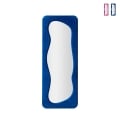 Espejo de pared con marco de terciopelo 160x60x4 cm Theodor Promoción