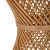 Mesa baja redonda de ratán 56x48x48cm estilo boho chic Teyra Descueto