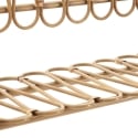 Estante de pared de metal y ratán estilo boho chic Panama Rebajas