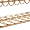 Estante de pared de metal y ratán estilo boho chic Panama Rebajas