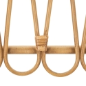 Estante de pared de metal y ratán estilo boho chic Panama Catálogo