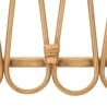 Estante de pared de metal y ratán estilo boho chic Panama Catálogo