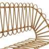 Estante de pared de metal y ratán estilo boho chic Panama Descueto
