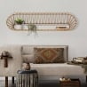 Estante de pared de metal y ratán estilo boho chic Panama Venta