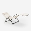 Tumbona plegable de acero para playa y jardín Pasha Luxury 