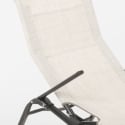Tumbona plegable de acero para playa y jardín Pasha Luxury 