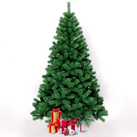 Árbol de Navidad Artificial Clásico Tradicional Con Soporte Verde 240 cm Helsinki