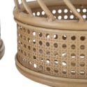 Juego de 2 soportes para macetas redondos de metal y ratán Panama Catálogo