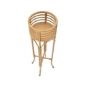 Portatiestos redondo con soporte de metal y ratán Panama Stand Oferta