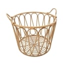 Cesta redonda boho chic de metal y ratán Panama Oferta