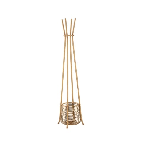 Perchero de pie en ratán con paragüero 49x175 cm Panama Promoción