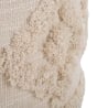 Puf redondo de tela acolchada con base de madera 40x40 Damasco Rebajas