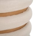 Puf redondo con almacenamiento en madera y tejido boho chic Damasco Line Catálogo