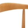 Juego de 2 sillas de cocina de madera con asiento de ratán trenzado Japan Modelo