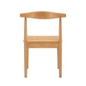 Juego de 2 sillas de cocina de madera con asiento de ratán trenzado Japan Rebajas