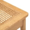 Juego de 2 sillas de cocina de madera con asiento de ratán trenzado Japan Elección