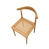 Juego de 2 sillas de cocina de madera con asiento de ratán trenzado Japan Catálogo