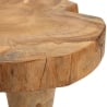 Taburete artesanal de madera de teca estilo étnico natural Kursi Descueto