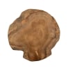 Taburete artesanal de madera de teca estilo étnico natural Kursi Stock