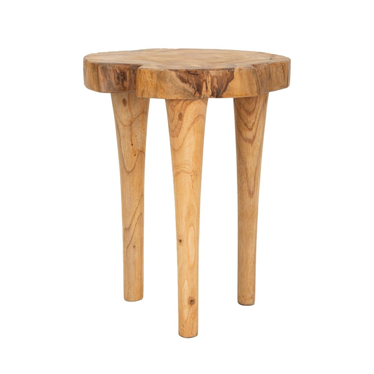 Taburete artesanal de madera de teca estilo étnico natural Kursi Promoción Taburete artesanal de madera de teca estilo étnico natural Kursi Promoción