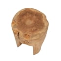 Taburete artesanal de madera de teca estilo étnico Stold Rebajas