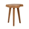 Taburete artesanal de madera de teca natural estilo étnico Budut Elección