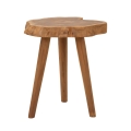 Taburete artesanal de madera de teca natural estilo étnico Budut Promoción