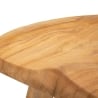Taburete artesanal de madera de teca estilo étnico rústico Sel Stock