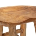 Taburete de madera de teca diseño natural étnico Sel Slim Catálogo