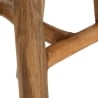 Taburete de madera de teca diseño natural étnico Sel Slim Elección