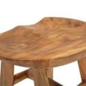 Taburete de madera de teca diseño natural étnico Sel Slim Modelo