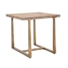 Mesa cuadrada 80x80cm de madera y metal estilo industrial Ankara Promoción