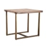 Mesa cuadrada 80x80cm de madera y metal estilo industrial Ankara Rebajas