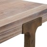 Mesa cuadrada 80x80cm de madera y metal estilo industrial Ankara Catálogo