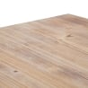 Mesa cuadrada 80x80cm de madera y metal estilo industrial Ankara Stock