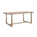 Mesa de comedor de madera y metal 90x180 cm estilo industrial Ankara Promoción