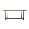 Mesa de comedor de madera y metal 90x180 cm estilo industrial Ankara Oferta