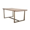 Mesa de comedor de madera y metal 90x180 cm estilo industrial Ankara Rebajas