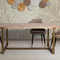 Mesa de comedor de madera y metal 90x180 cm estilo industrial Ankara Venta