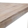 Mesa de comedor rectangular de metal y madera 90x150cm moderna Ankara Catálogo