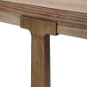 Mesa de comedor rectangular de metal y madera 90x150cm moderna Ankara Stock