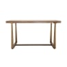 Mesa de comedor rectangular de metal y madera 90x150cm moderna Ankara Descueto