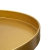 Mesa alta redonda de metal dorado 51x100cm Doha Catálogo