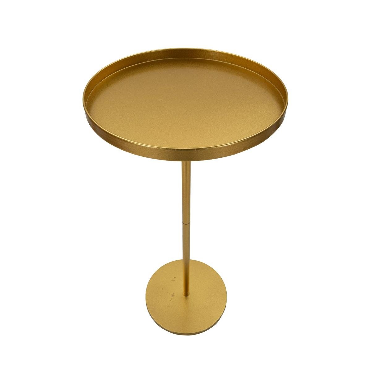 Mesa alta redonda de metal dorado 51x100cm Doha Promoción Mesa alta redonda de metal dorado 51x100cm Doha Promoción